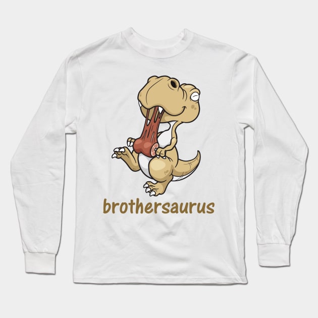 Brothersaurus Long Sleeve T-Shirt by cdclocks